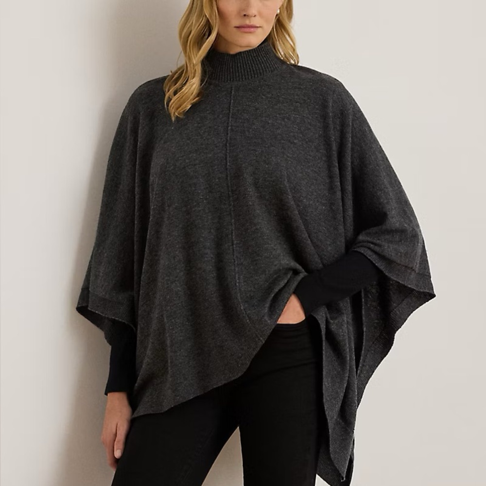 NWT Lauren Ralph Lauren Poncho O/S